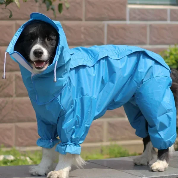 Dog Raincoat Waterproof Dog Suits Dot Rain Cape For Medium Big Dogs Hooded Jacket Poncho Pet Rain Coat Chubasquero Para Perrors - Image 3