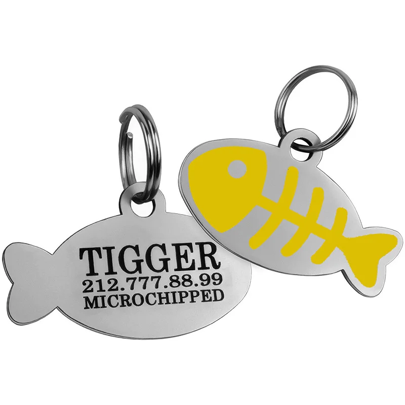 Personalized Pet ID Tag Anti-lost Personalized Pet Dog Cat Pendant Free Engraving Name Phone Number Cat Collar Tags Pet Supplies - Image 4