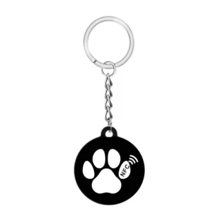NFC Dog Tag, NFC Smart Pet ID Tag Self-Made, Program the link of online Pet Profile, Pet Video, Digital Pet Tag, Durable Pet ID,