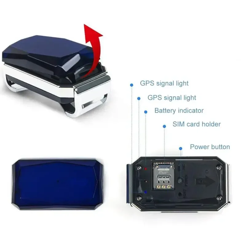 IP67 Waterproof Pet Collar Wifi Light GPS Tracker For Pets Dogs GPS Tracker Kids Personal Locator Anti-Lost Tracking Device - Image 3