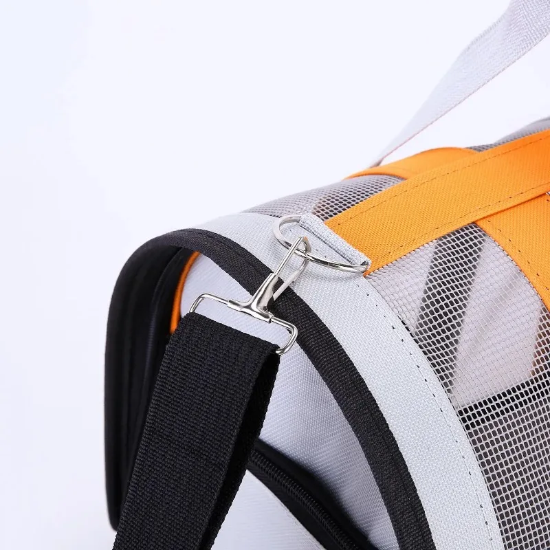 Breathable cat outing bag Pet dog Summer cross outdoor travel portable collapsible small and medium dog cage mesh - Image 5