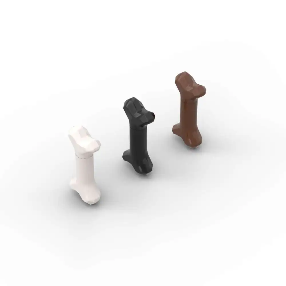 MOC 10PCS 93160 Short Dog White Bones Building Blocks Skeleton Ancient Tomb Bricks Particle Puzzle Toys Children Birthday Gifts